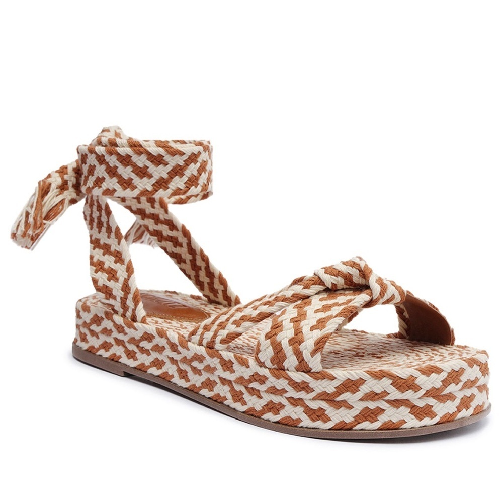Schutz Joni Flatform Sandal Light Wood
